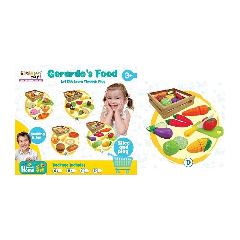 GERARDOS TOYS Овощной набор в ящике 3г+ 48873