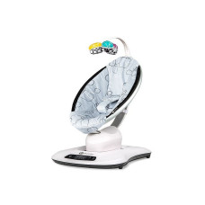 4MOMS MamaRoo Plush 4.0 Silver кресло-качалка для малышей