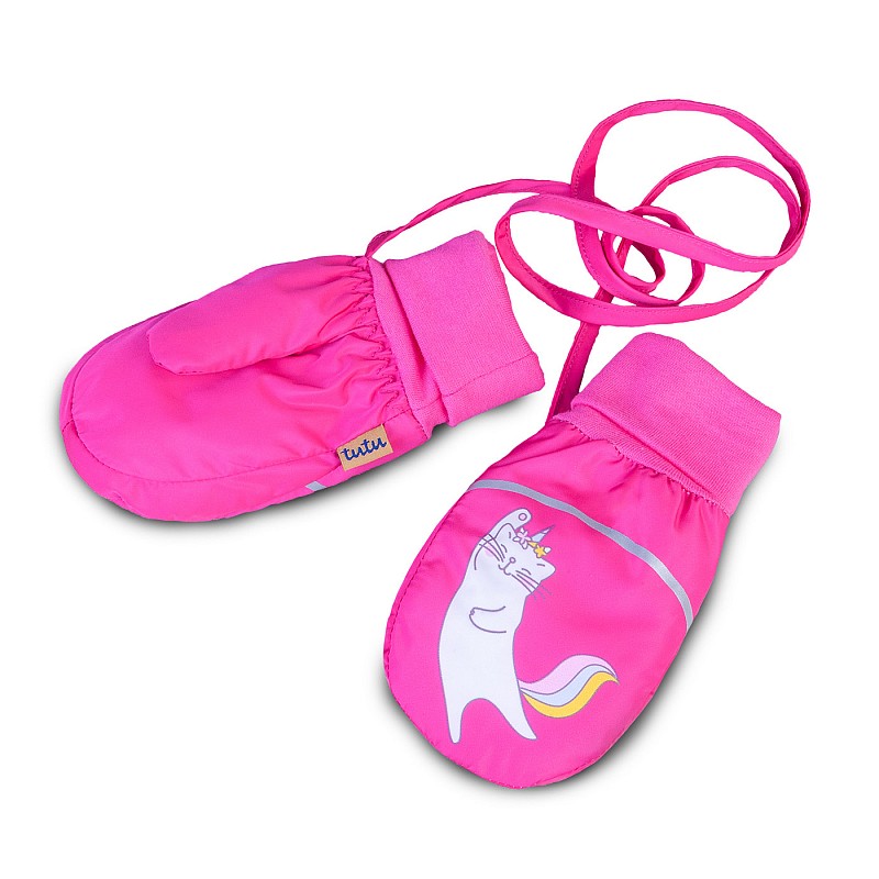 TUTU Варежки 2-4 года, 3-005856 S.Pink