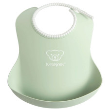 BABYBJORN BIB мягкий нагрудник 4м+, POWDER GREEN 046361