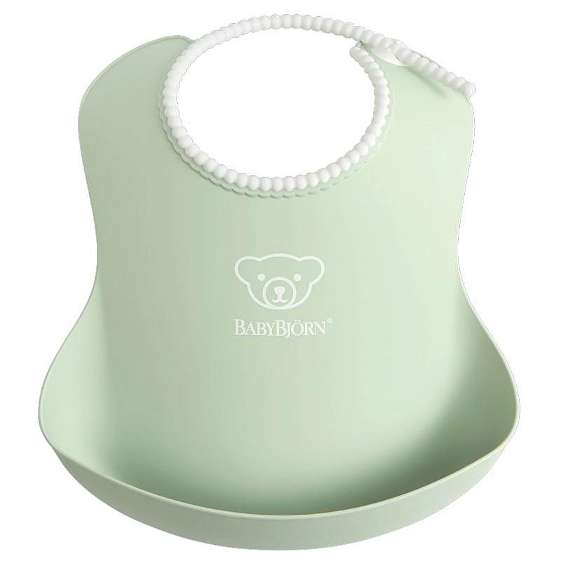 BABYBJORN BIB мягкий нагрудник 4м+, POWDER GREEN 046361