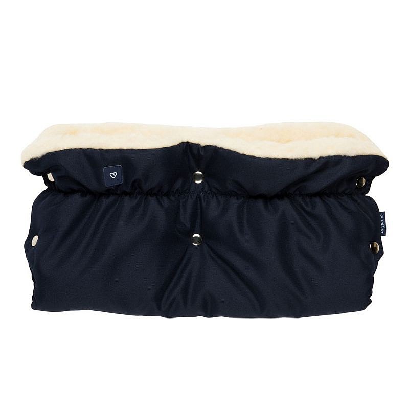 WOMAR перчатки для коляски на овчине NAVY BLUE