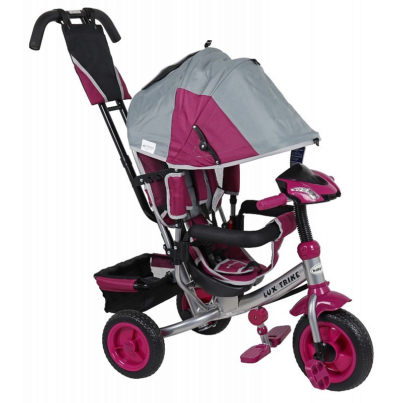 BABY MIX LUX BIKE Детский трехколесный велосипед XG6519-T16 GREY/VIOLET