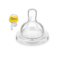 PHILIPS AVENT Anti-colic Силиконовые соски для бутылочек 0м+ (2шт) SCF631/27