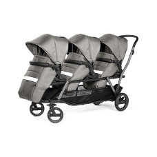 Peg Perego TRIPLETTE PIROET CITY GREY коляска для тройни, PACK-000005-000000