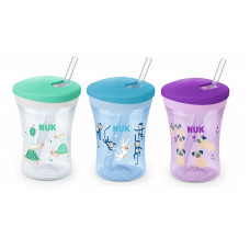 NUK Evolution Action Cup Обучающий поильник с силиконовой трубочкой 230мл 12м+, SK97 10255391