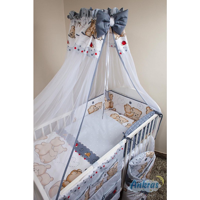 ANKRAS FRIENDS Комплект постельного белья из 3 частей 120х90см - 180см серый