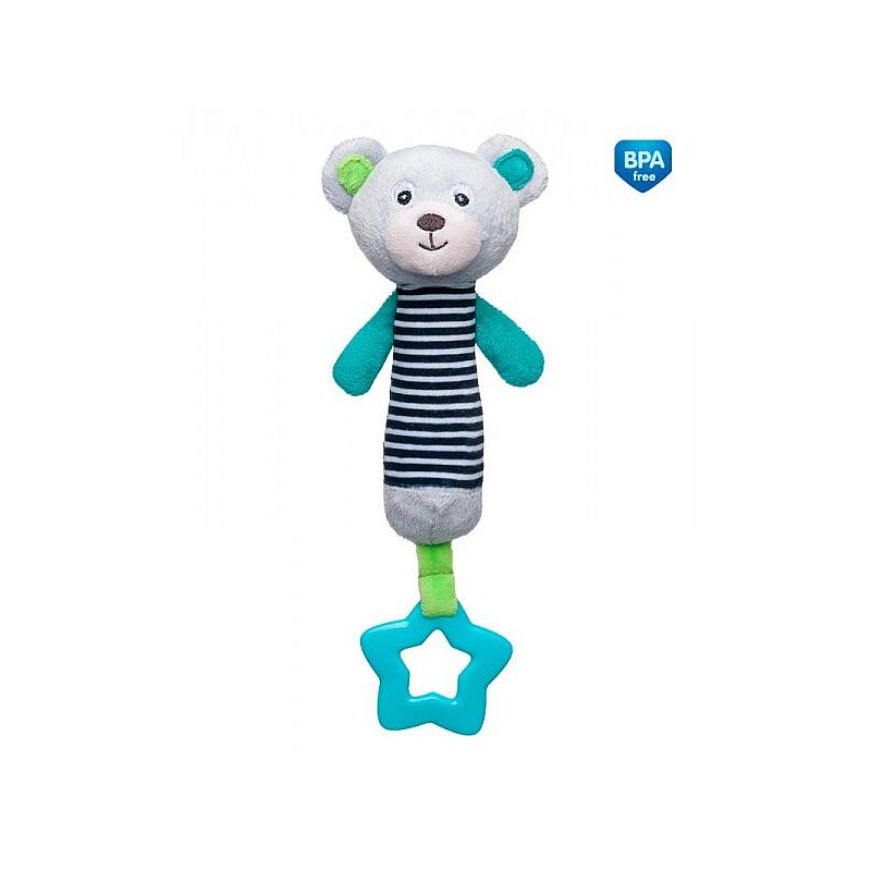 CANPOL BABIES Игрушка с пищалкой BEAR 0м+, 68/055 grey