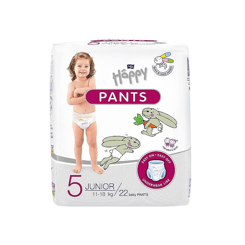 HAPPY Pants Junior подгузники 5 размер, 11-18кг. 22шт