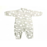 ZUZIA ползунки с длинными рукавами 80 размер JEŽ 1733/80 grey clowds СКИДКА