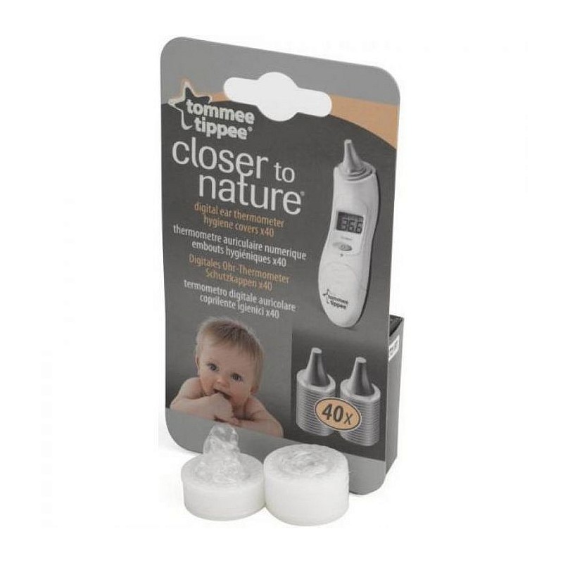 TOMMEE TIPPEE Сменные одноразовые колпачки для ушного термометра (40 штук)