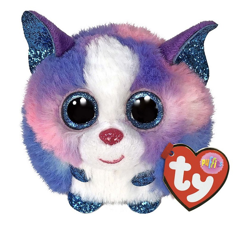 TY PUFFIES Мягкая игрушка CLEO - multicolor husky puf 8см, TY42521