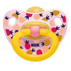 NUK Happy KIDS Латексная пустышка ортодонтической формы 1шт. 6-18м SU02