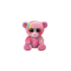 TY Beanie Boos Мягкая игрушка PINK MULTICOLORED BEAR FRANKY 15.5см, TY36899