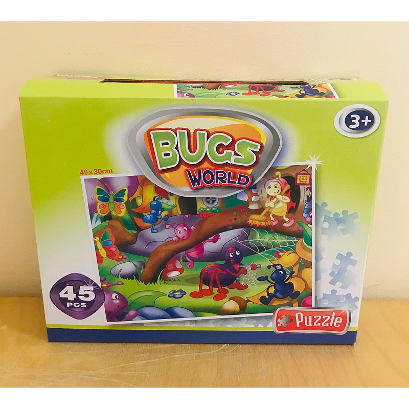 ERJUTOYS Пазл 3+, 45 элем., JU9259 Bugs World