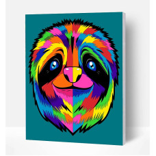 SPLAT PLANET Набор для рисования по номерам 30x40см SLOTH, SP45508