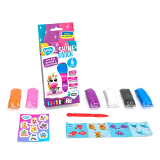 LOVIN'DO Набор для креатива Тесто для лепки Play Dough - Shine Ассорти 6 цветов