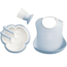 BABYBJORN Baby Dinner set Комплект посуды 4м+, 070067 Powder Blue