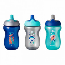 TOMMEE TIPPEE спортивные бутылочки, для мальчиков 12м+ 3x, 447163 РАСПРОДАЖА