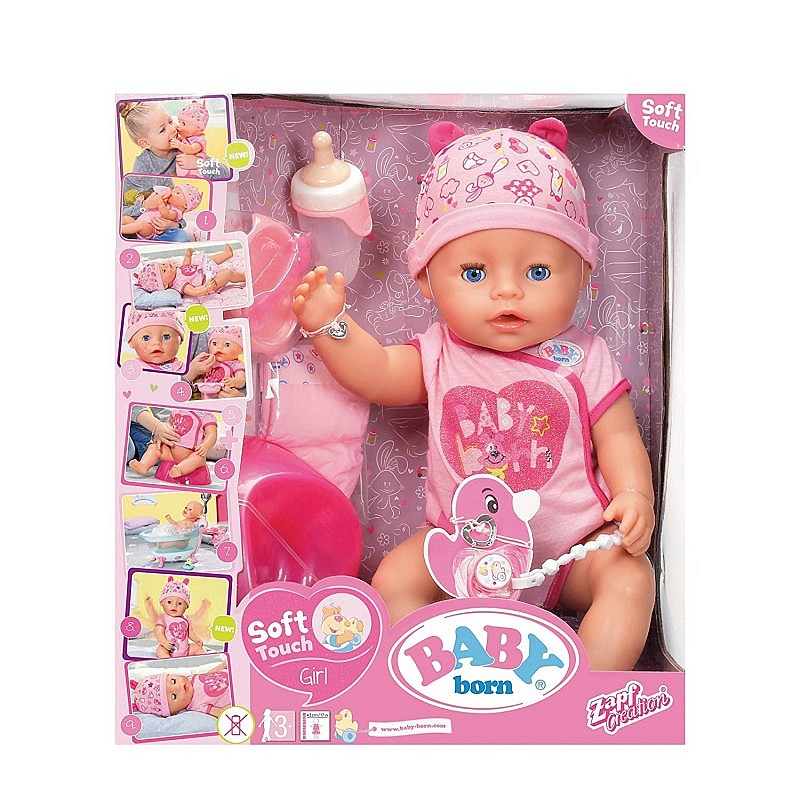 BABY BORN Soft Touch интерактивная кукла, 43 см