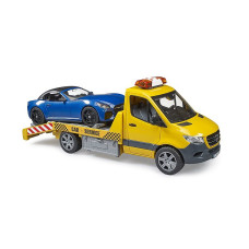 BRUDER MB Sprinter Car Transporter со светозвуковым модулем и родстером BRUDER, 02675