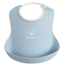 BABYBJORN BIB мягкий нагрудник 4м+, POWDER BLUE 046367