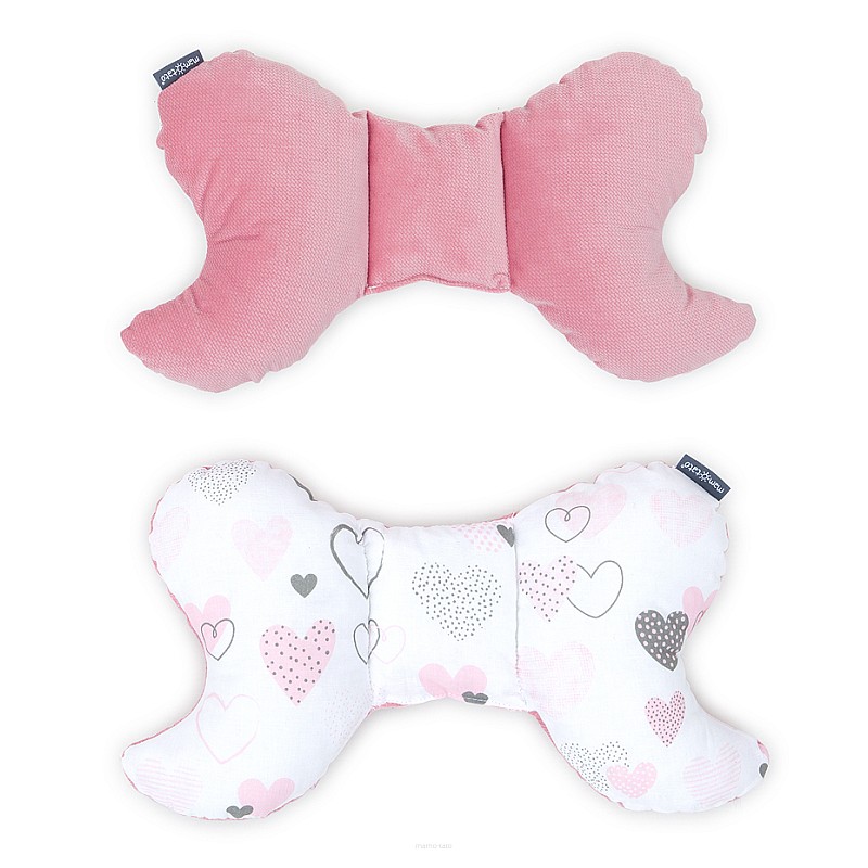 MamoTato подушка 37x22cm PASTEL HEARTS pink 12797