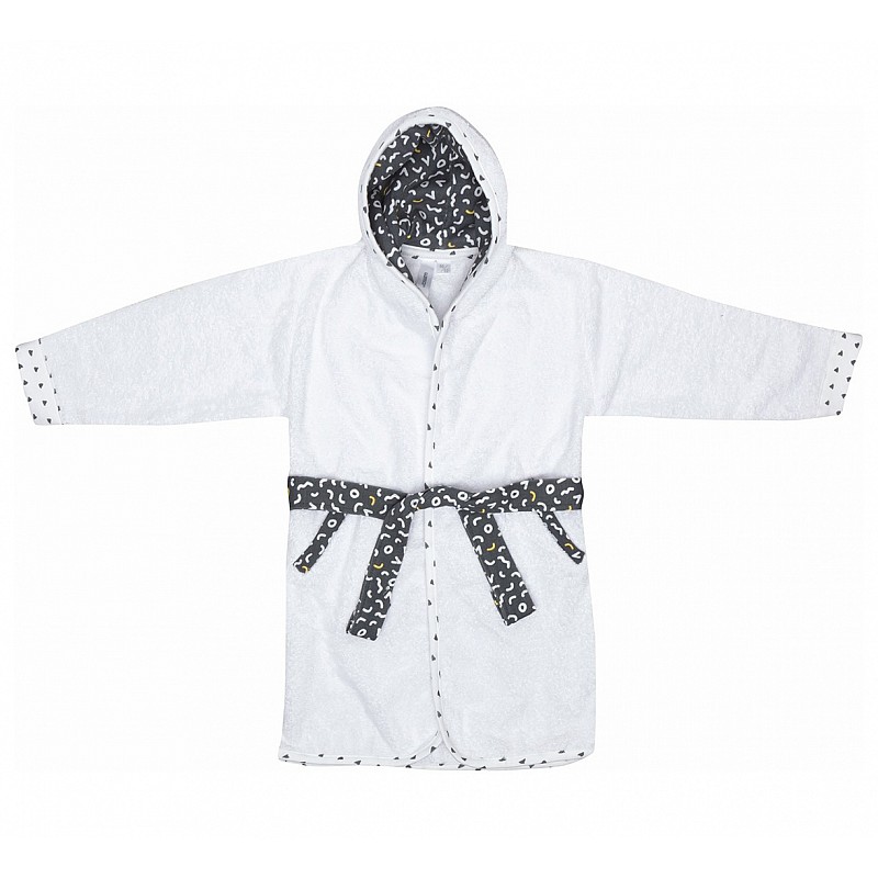 LUMA Детский халат с капюшоном 86-92см, L01618 Memphis Grey