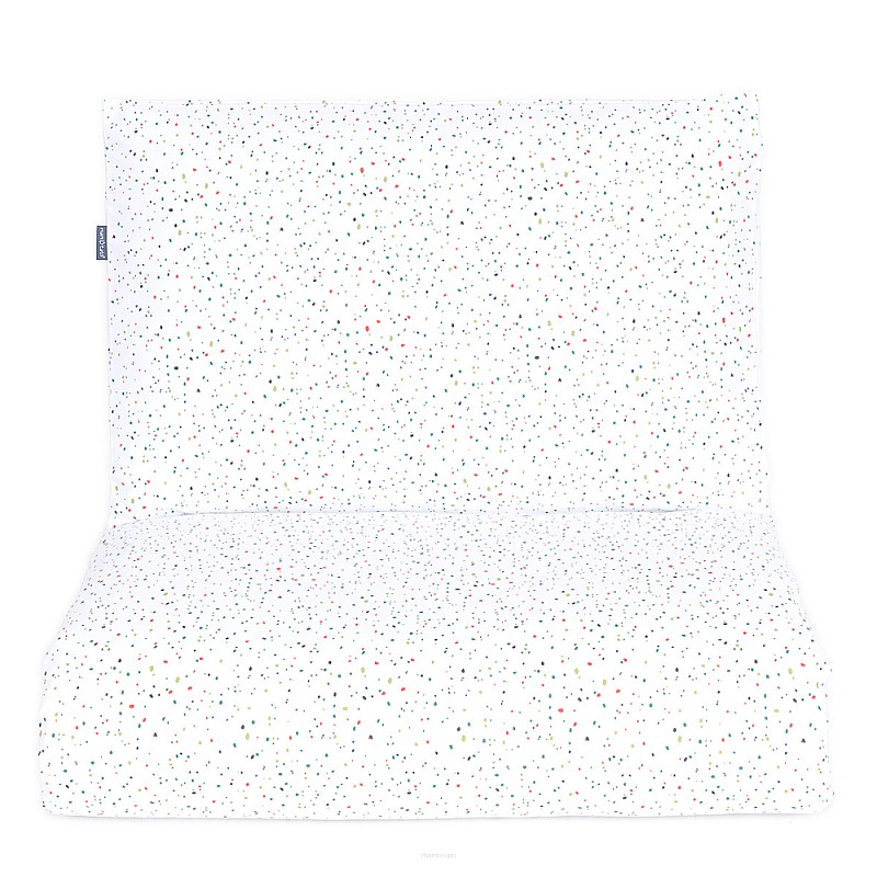 MamoTato Комплект постельного белья из 2 частей 135×100см, DOTS Premium white 14252