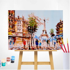 TSVETNOY Набор для рисования по номерам 40x50см Impression of Paris, MG2163e