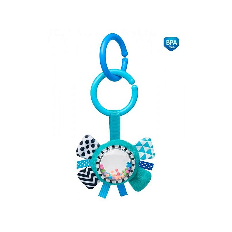 CANPOL BABIES ZIGZAG подвесная игрушка BOW 0m+ 68/057 blue