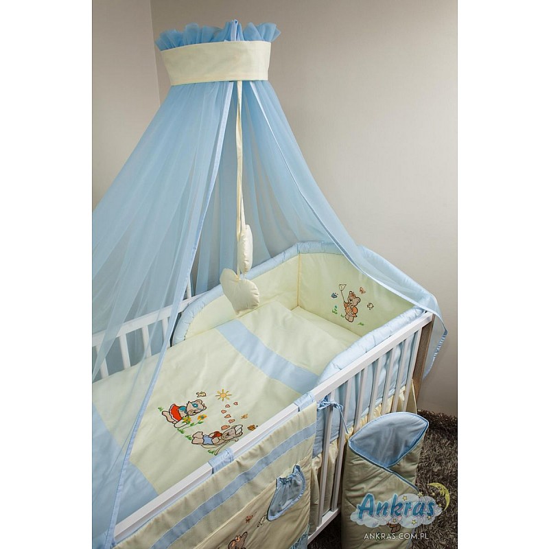 ANKRAS SUMMER комплект постельного белья из 4 частей 135х100см - 180см - синий РАСПРОДАЖА СКЛАДА