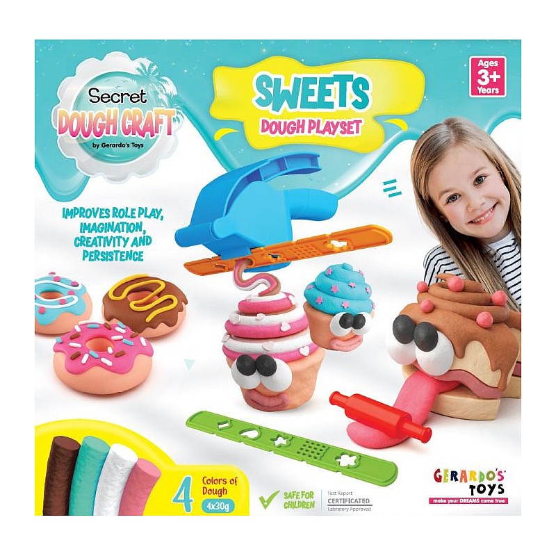 GERARDOS TOYS набор пластилина SWEETS 3г+ 56456