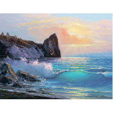 TSVETNOY Алмазная мозаика 40x50см Coastal Landscape, LG258e