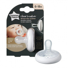 TOMMEE TIPPEE BREAST-LIKE силиконовая пустышка 6-18мес