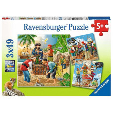 Ravensburger пазл 3x49 Adventure on the High Seas R 08030