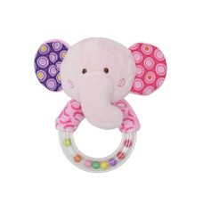 LORELLI погремушка RING ELEPHANT PINK, 1019136 0005