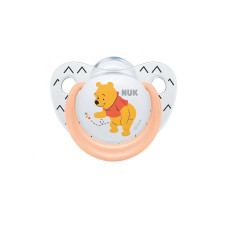 NUK Air System Trendline DISNEY Силиконовая соска ортодантической формы Winnie The Pooh,  0-6м. 1шт. SU15 оранжевый