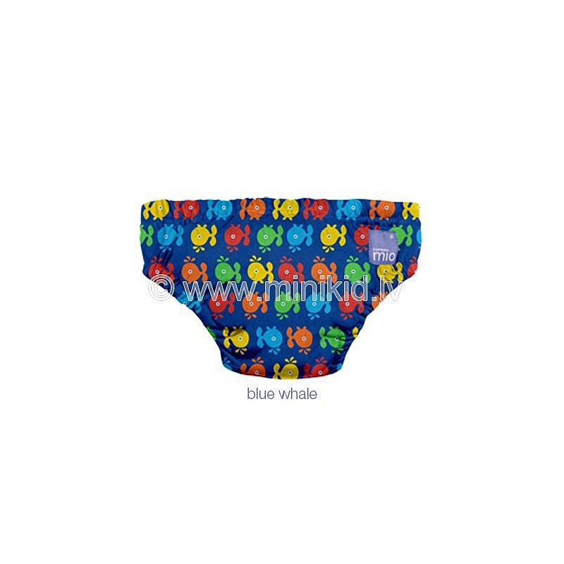 BAMBINO MIO Swim Nappies плавки BLUE WHALE,M (7-9kg)