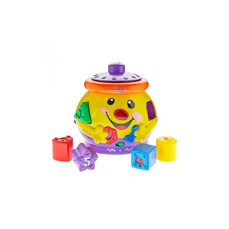 FISHER PRICE Музыкальная игрушка-сортер Горшочек (латышский язык), R3441