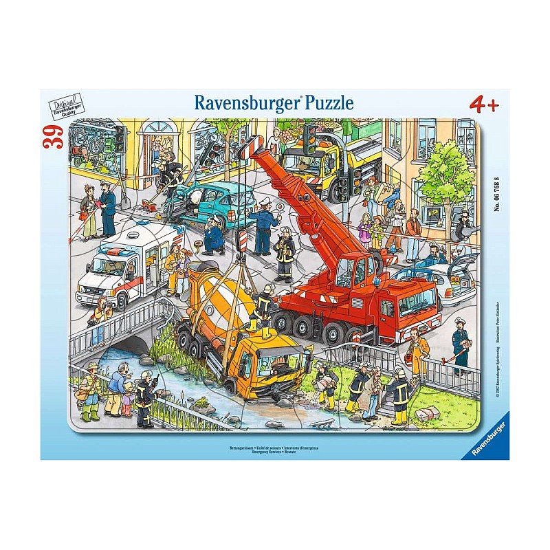 RAVENSBURGER Пазл в рамке Rescue Mission 39шт. 4+ R 06768