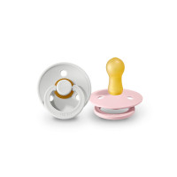 BIBS Colour Пустышка из натурального каучука Haze / Blossom 6-18m, 2шт