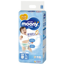 MOONY подгузники-трусики для мальчиков Airfit L 9-14kg 44шт.