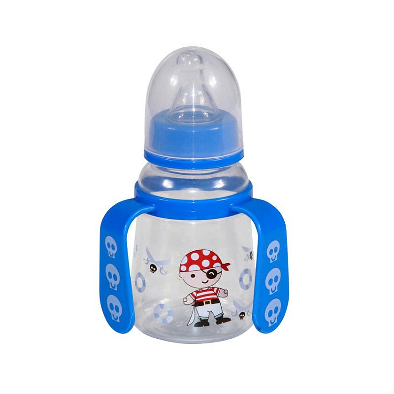 Baby Care бутылочка с ручками 125мл Blue Pirate 1020065