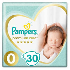 Pampers Premium Care S0 (Premature) подгузники 1-2.5кг, 30шт.