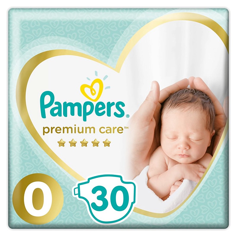 Pampers Premium Care S0 (Premature) подгузники 1-2.5кг, 30шт.