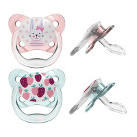 DR.BROWNS Силиконовая пустышка 0-6м Prevent BUTTERFLY 2шт. PV12301-P4