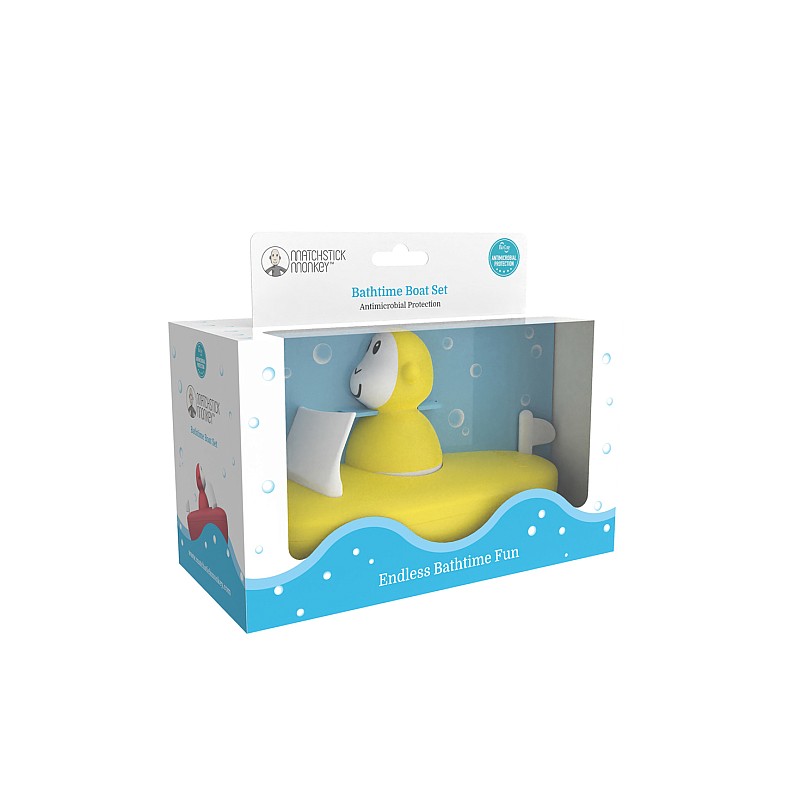 MATCHSTICK MONKEY игрушка для ванны BATHTIME 2шт, 12м+. yellow MM-B-BSG-006