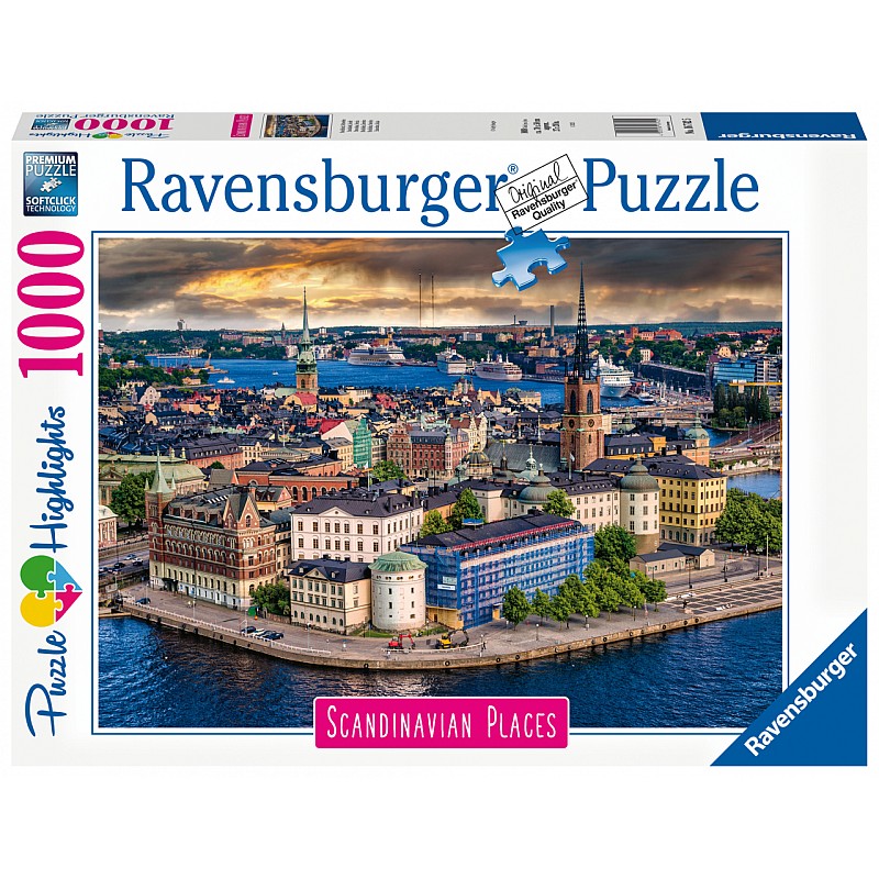 RAVENSBURGER puzle Stockholm, Sweden 1000gab., 16742