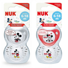 NUK Disney Mickey силиконовый пустышки 6-18м. 2шт SU29 10736124 СКИДКА